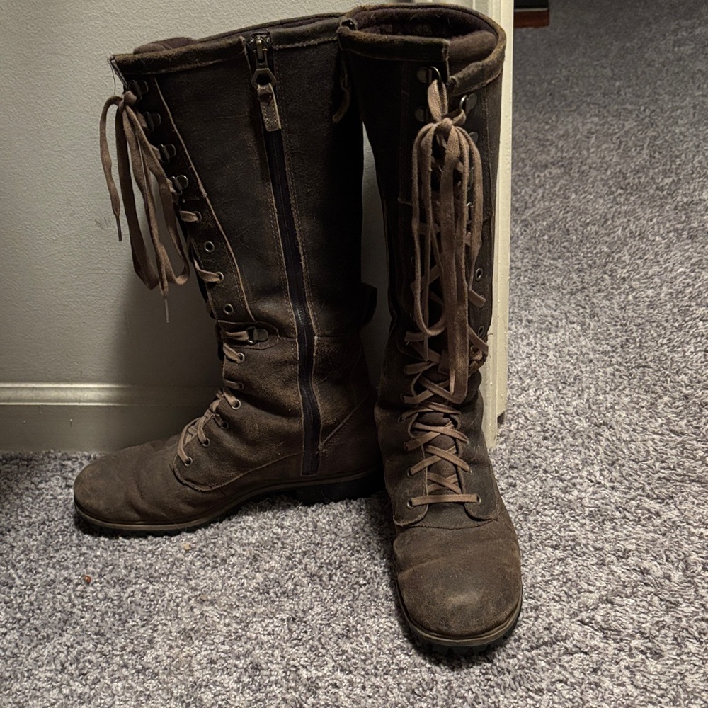 Women's Timberland Brown Lace-Up Boots